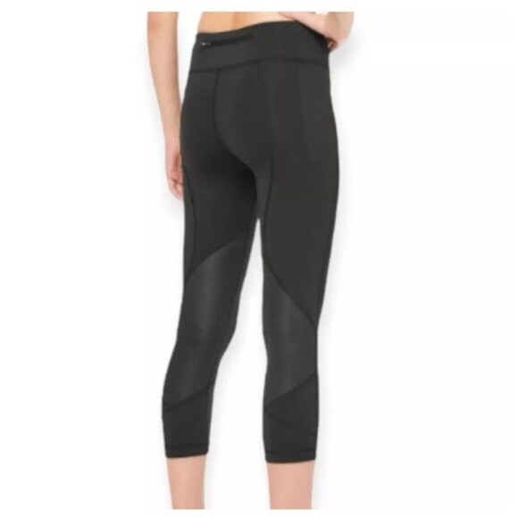 Lululemon Pants Womens  Black Pace Rival Crop Full On Luxtreme 22" W6F41S SZ 6 - Picture 5 of 12